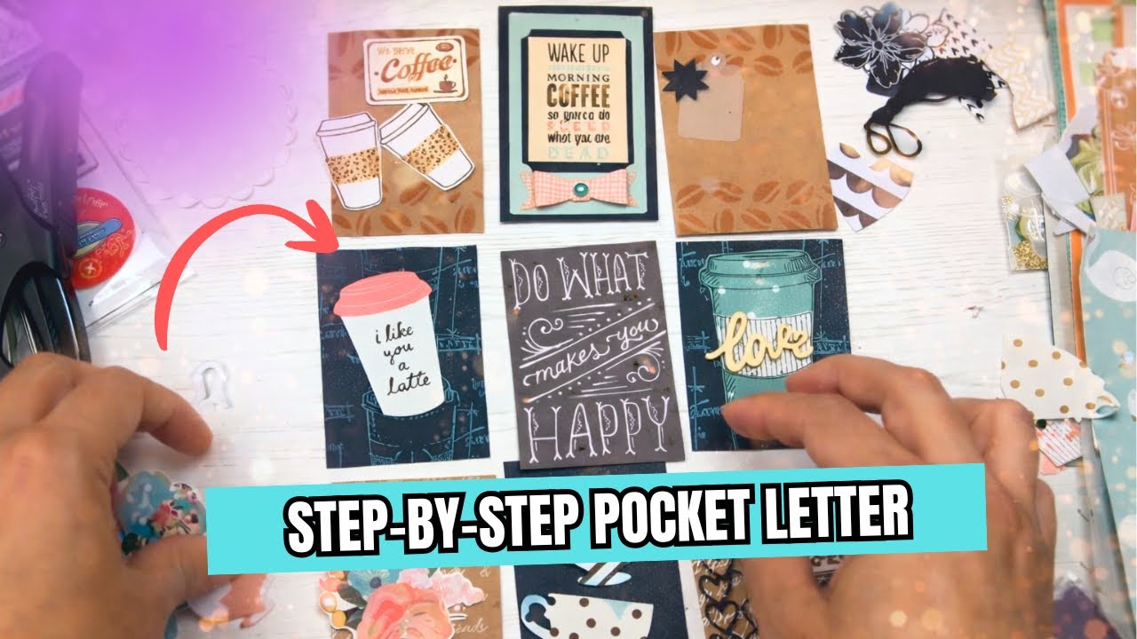 Coffee Themed Pocket Letter Process Video Penpal 💌 Snailmail