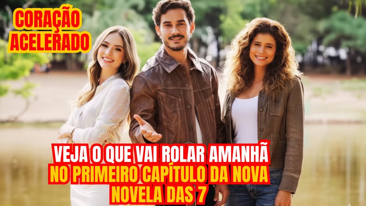 VEJA  COM VAI SER O PRIMEIRO CAPÍTULO DA NOVA NOVELA DAS SETE DA GLOBO - CORAÇÃO ACELERADO