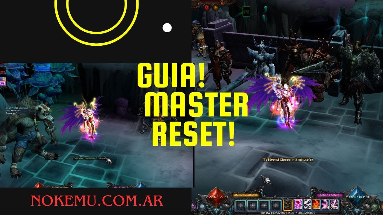 GUIA MASTER RESET (MUONLINE)