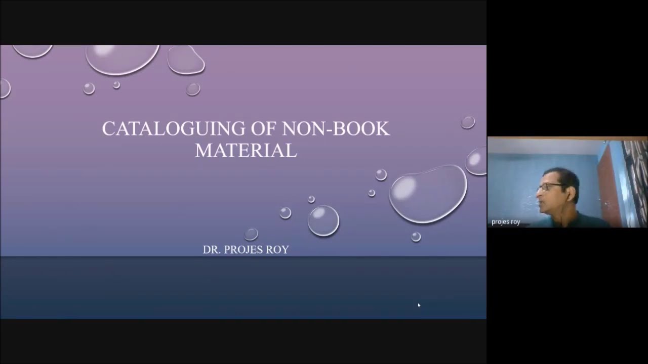 Cataloguing of Non Book Materials