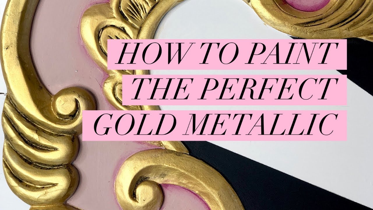 How to Paint the Perfect Gold Metallic on Furniture with Tracey Bellion Tracey's Fancy