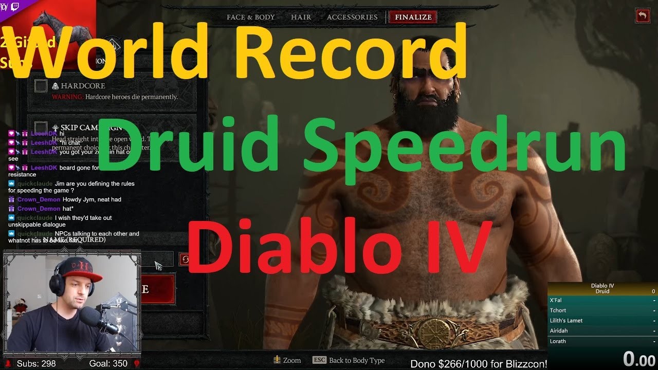 World Record! Druid's First Speedrun! 5:43:13 - Diablo 4