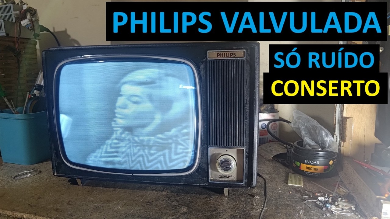 TV PHILIPS MINIMATIC SOMENTE ÁUDIO - TELEVISÃO ANTIGA VALVULADA