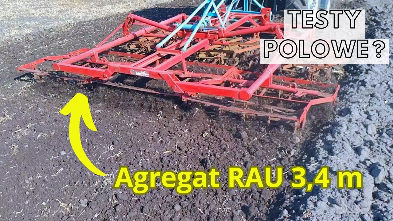Agregat uprawowy RAU 3,4 m - TESTY POLOWE - Na Sprzedaż