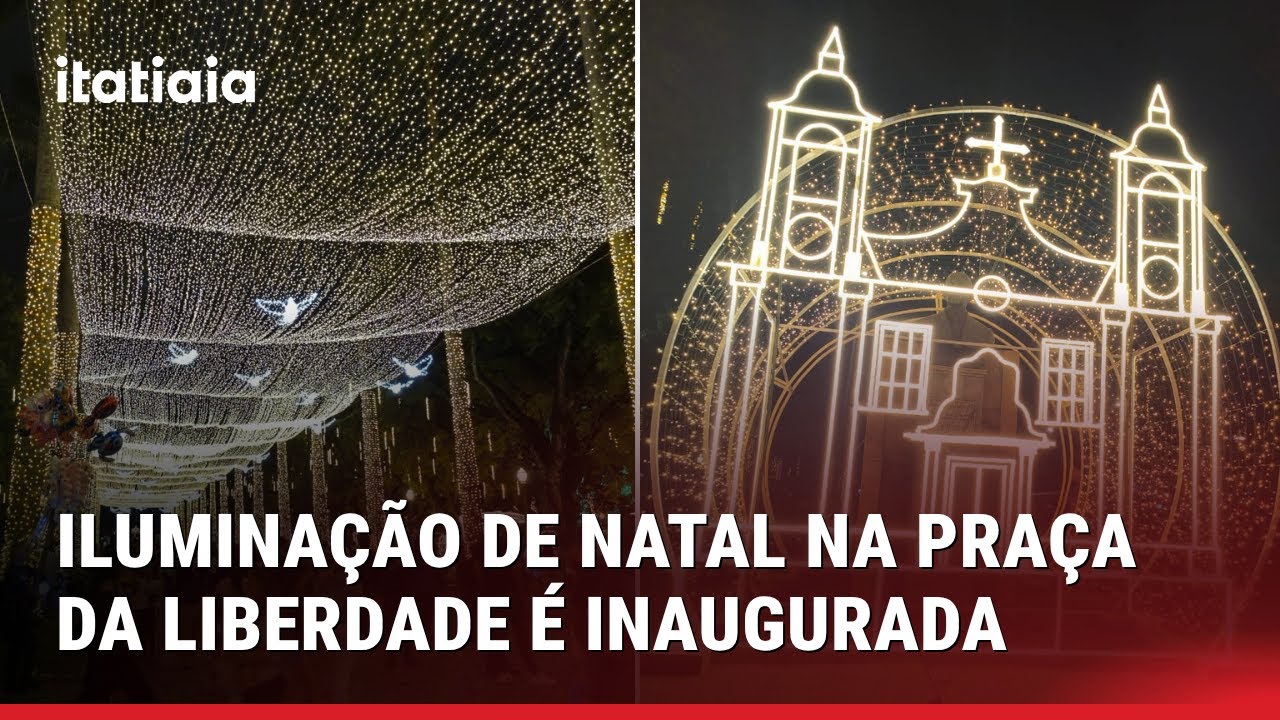 ILUMINA&Ccedil;&Atilde;O DE NATAL NA PRA&Ccedil;A DA LIBERDADE J&Aacute; PODE SER VISITADA