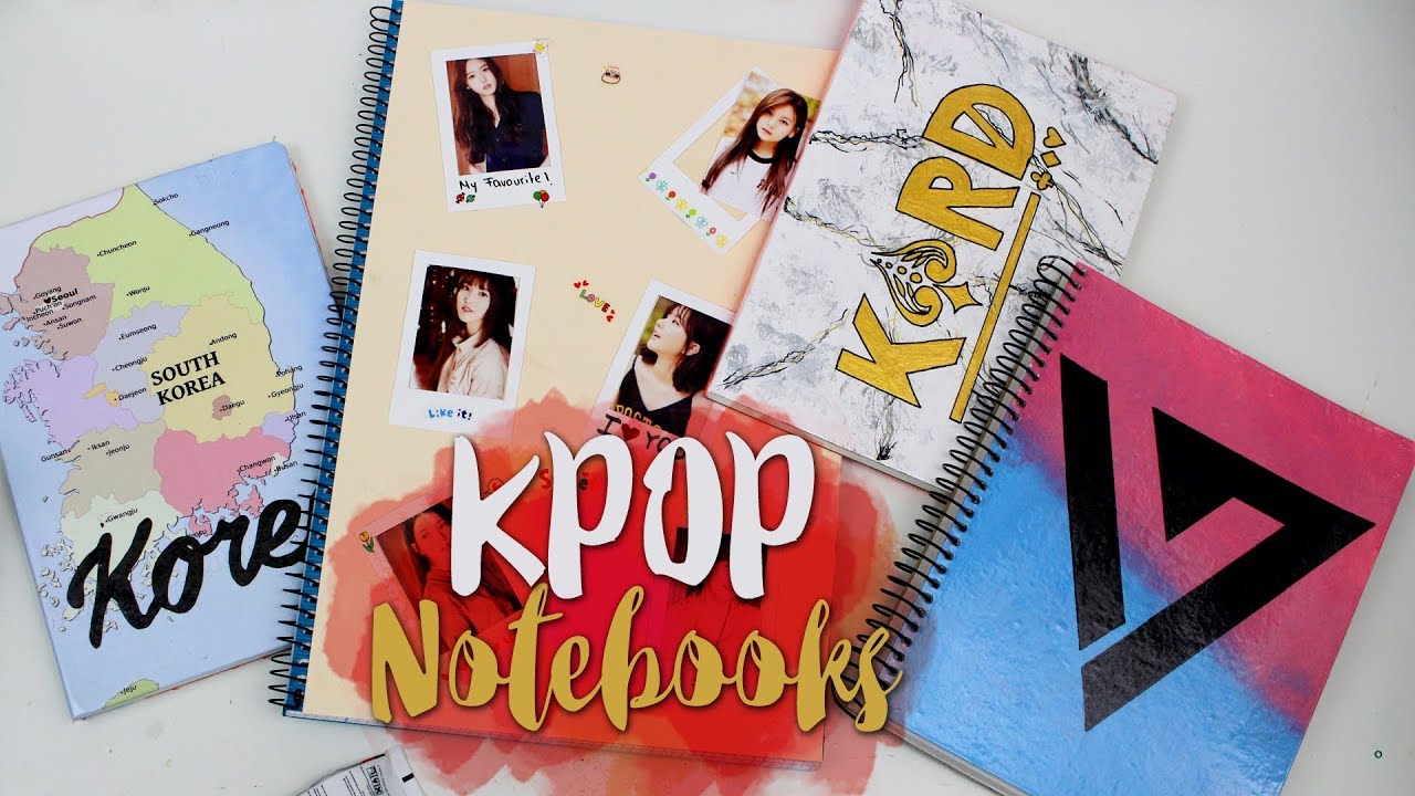 DIY KPOP: Make your own KPOP NOTEBOOKS |K-freakEnglish| SEVENTEEN, KARD, GFRIEND