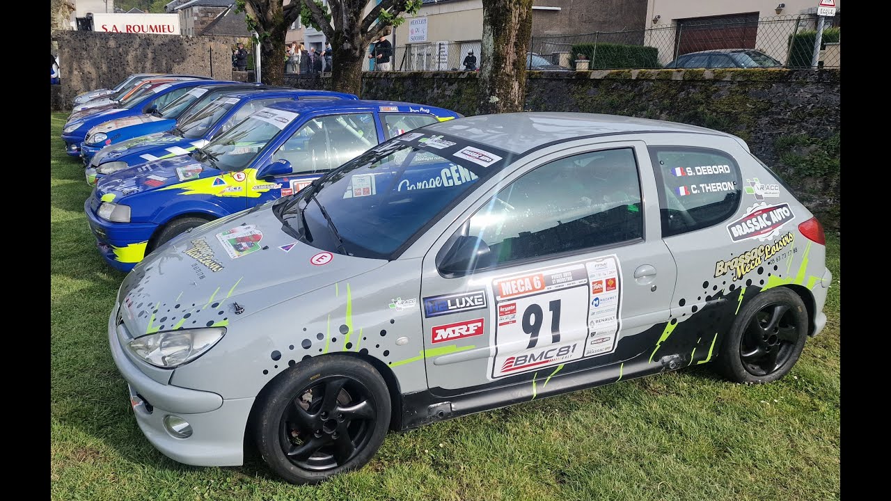 Rallye Val D'Agout 2024 - ES 1 les 4 chemins - DEBORD/THERON 206 N2S