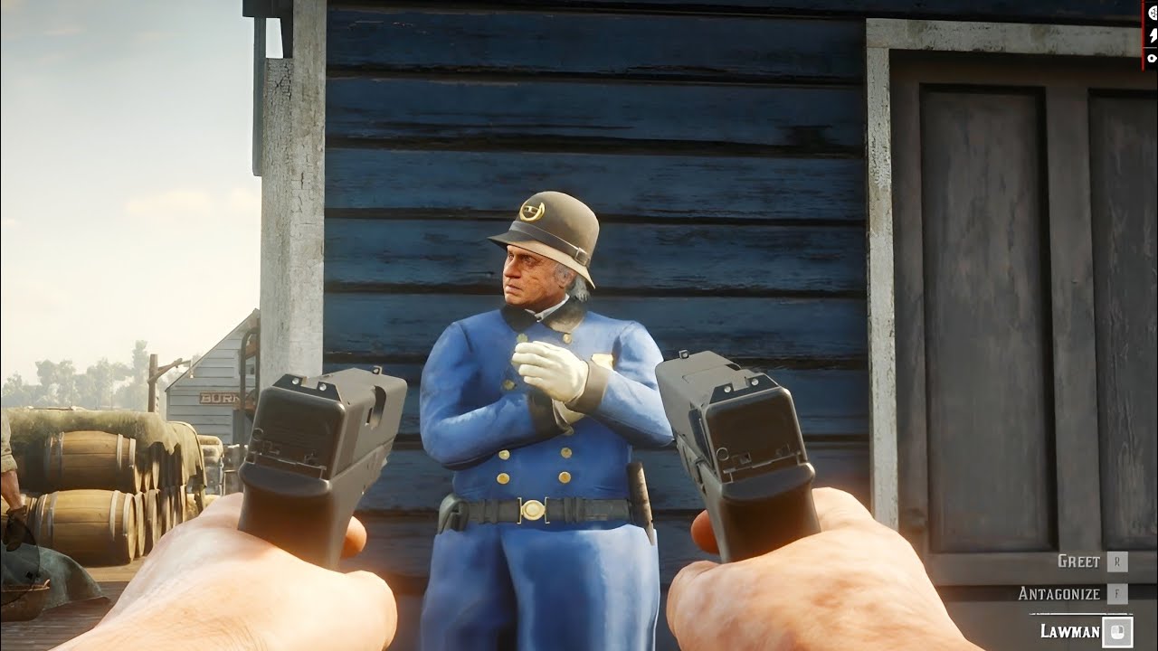 RDR 2 &mdash; Жестокие убийства &mdash; Геймплей пистолета Glock &mdash; Смешные моменты &mdash; Red Dead 2