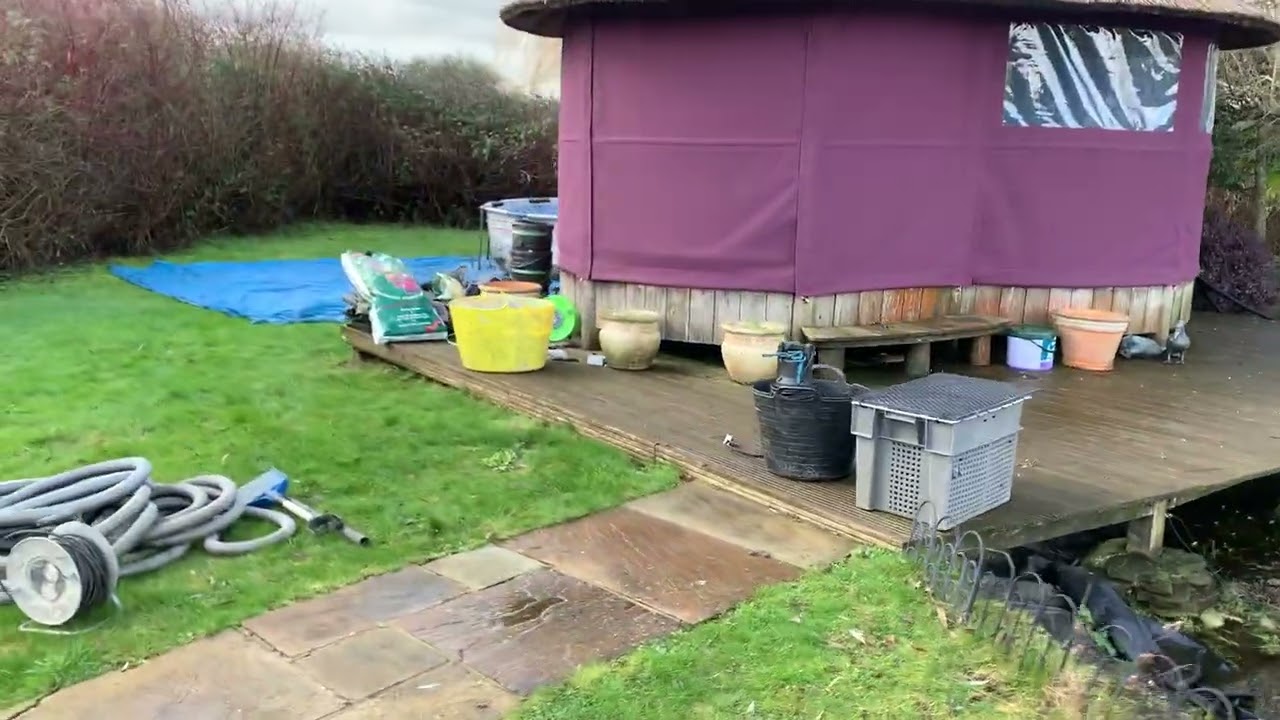 Pond restoration in Ramadan bell house 