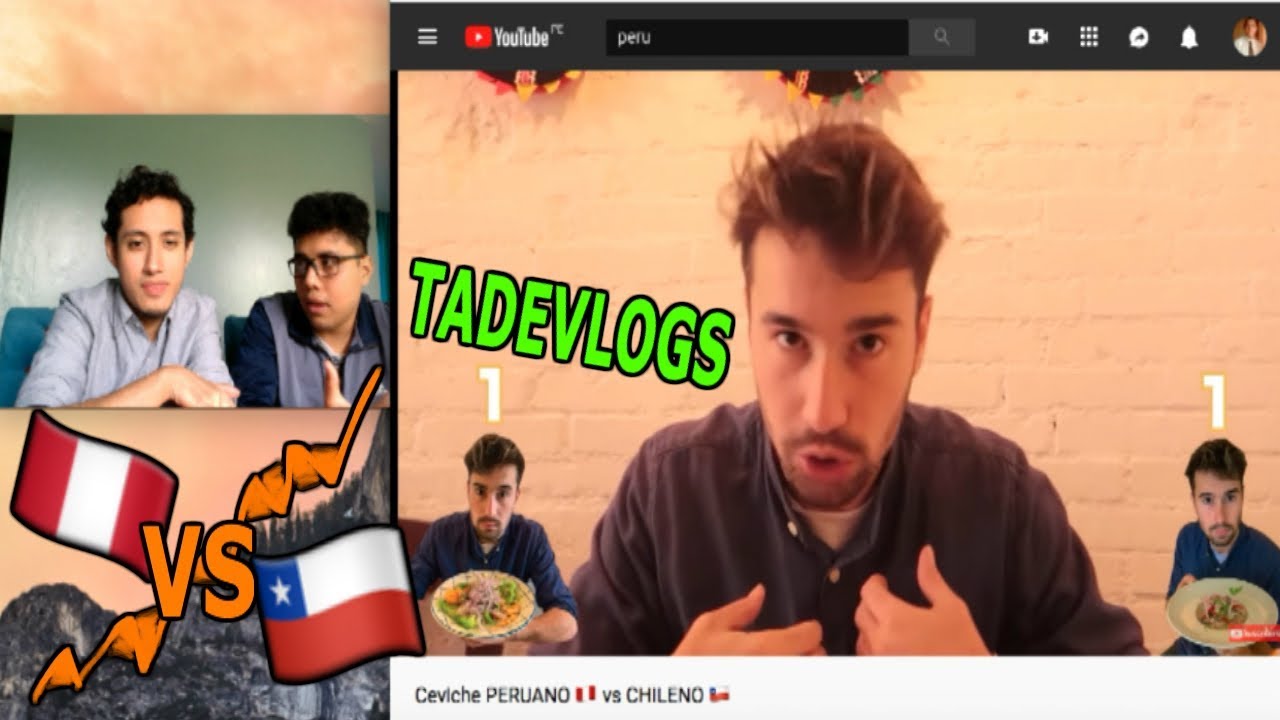 REACCI&Oacute;N Ceviche PERUANO 🇵🇪 vs CHILENO 🇨🇱 - TadeVlogs (Yoshio Wakay)