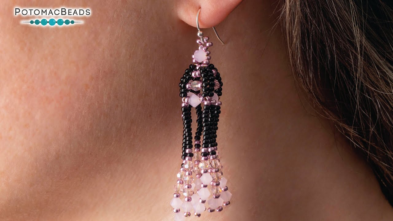 Phoebe Earrings - DIY Jewelry Making Tutorial by PotomacBeads