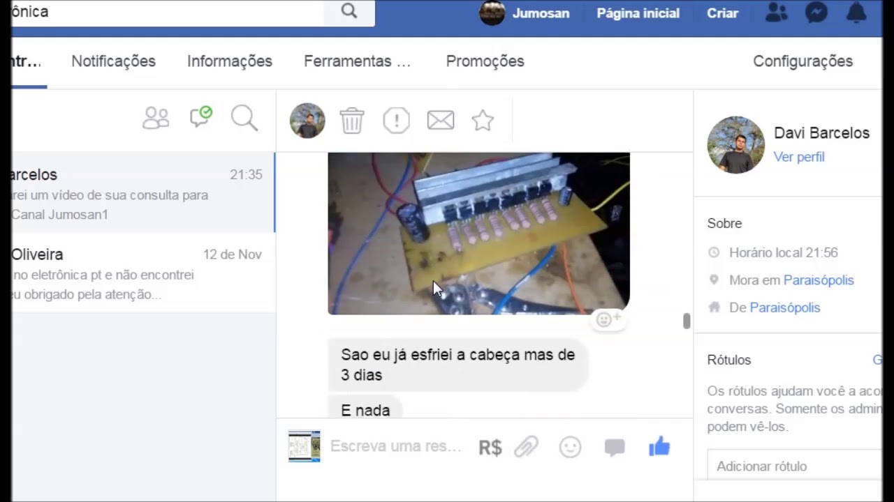 Consulta &agrave; p&aacute;gina T&eacute;cnicos em Eletr&ocirc;nica  Problema resolvido!