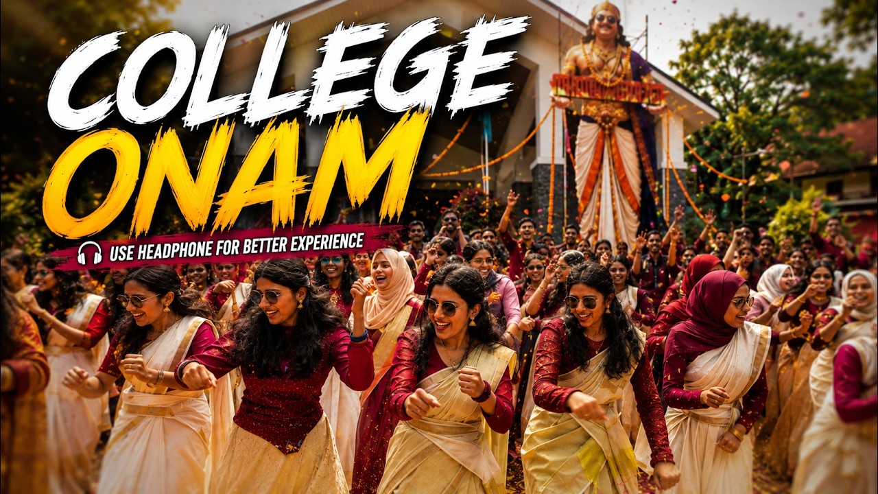 Kerala College Onam Vibes 🔥 Girls, Jeep & Chenda Kuthu | Onam Celebration 2026