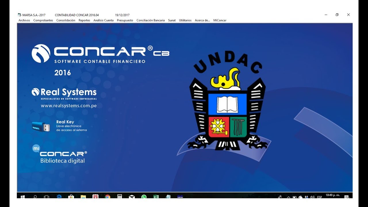 CONCAR - EMPRESA DE SERVICIOS - UNDAC VILLA RICA - CONFIGURACIONES