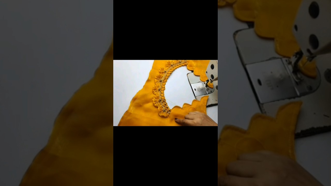 simply chenge ur normal blouse to disiner blouse