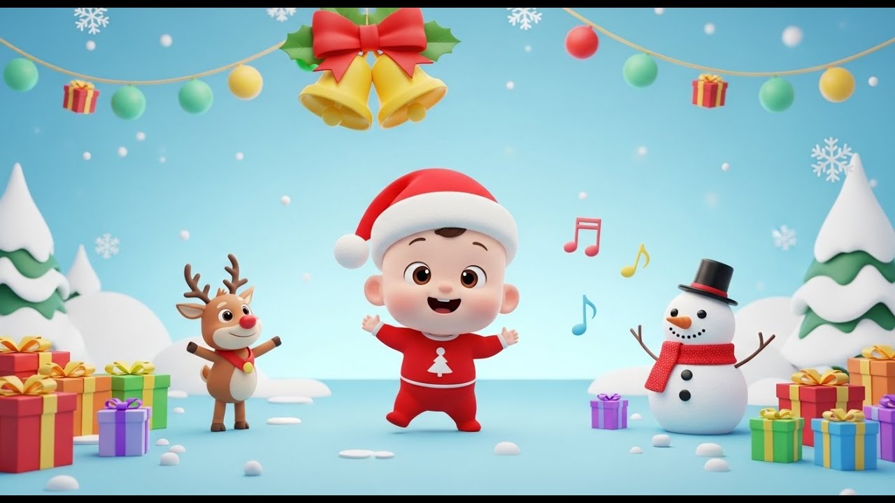 Christmas Dance Song for Kids 🎅 | Fun Holiday Nursery Rhyme