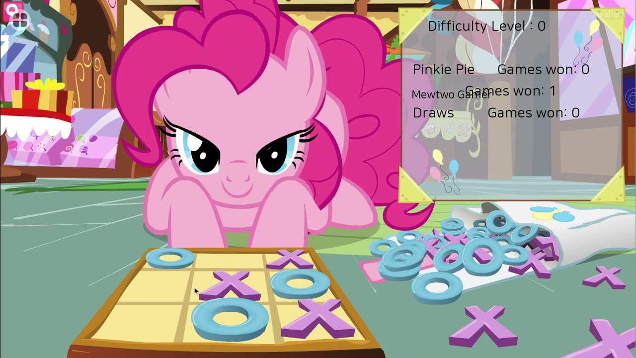 psycho Pinkie Pie?! Playing Pink Tac Toe