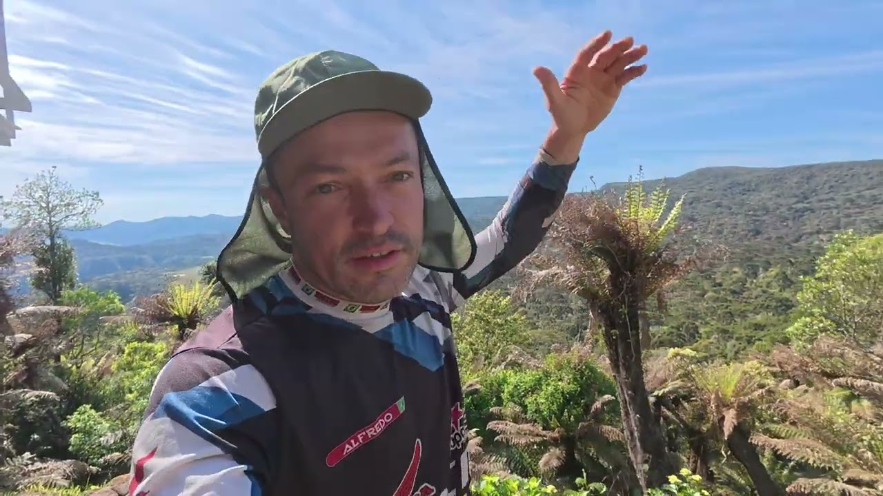 Fizemos uma calçada para os novos chales