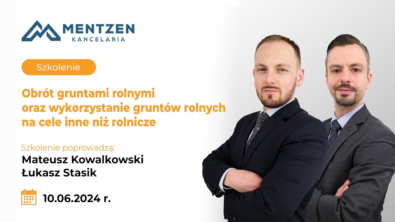 Obrót gruntami rolnymi oraz wykorzystanie gruntów rolnych na cele inne niż rolnicze