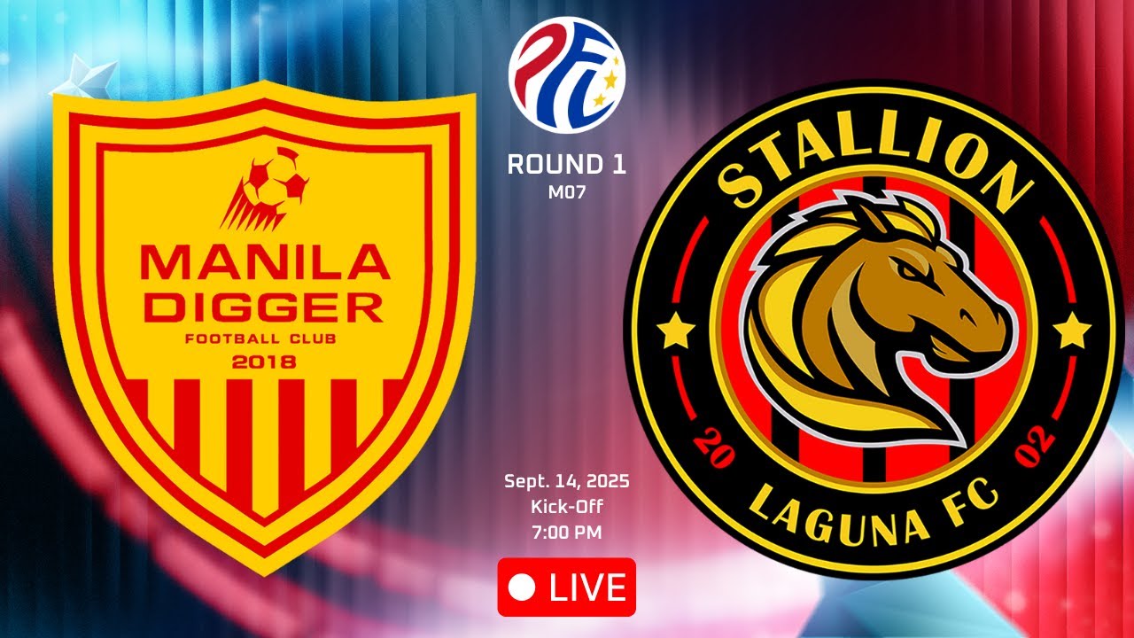 Manila Digger FC vs Stallion Laguna FC (Round 1) Philippines Football League 2025-2026