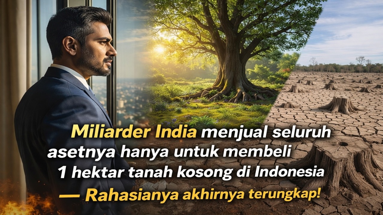 Miliarder India menjual seluruh asetnya hanya untuk membeli 1 hektar tanah kosong di Indonesia....