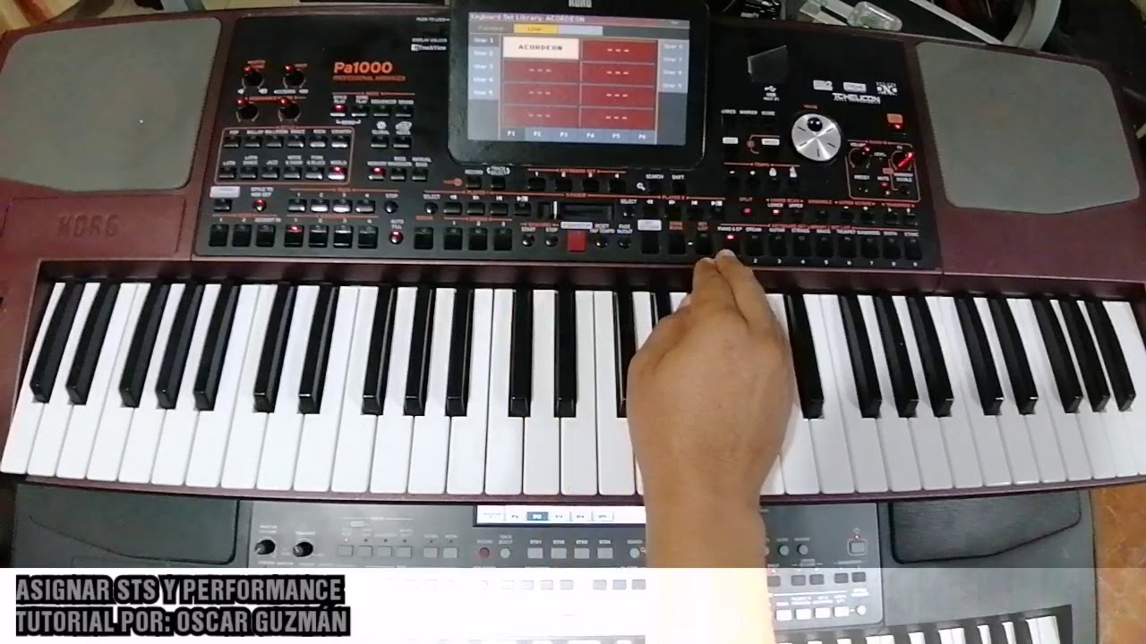 ASIGNAR STS Y PERFORMANCE EN KORG PA