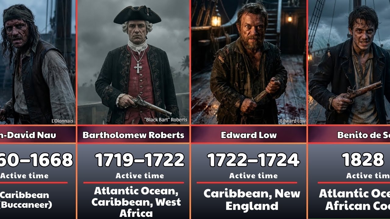 40 Notorious Pirates Who Terrorized the Seas Through History