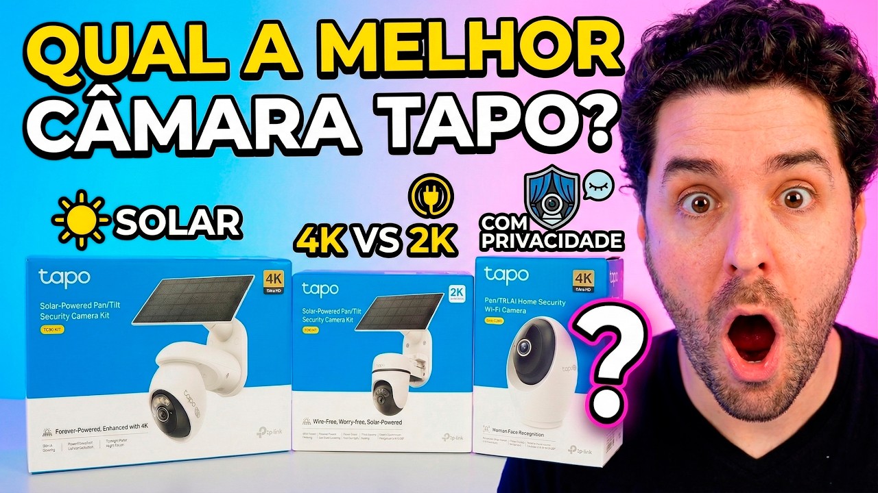 Qual a MELHOR Câmara de Vigilância? 4K , Solar ou Fio? | Tapo TC90, TC92, TC46, C260