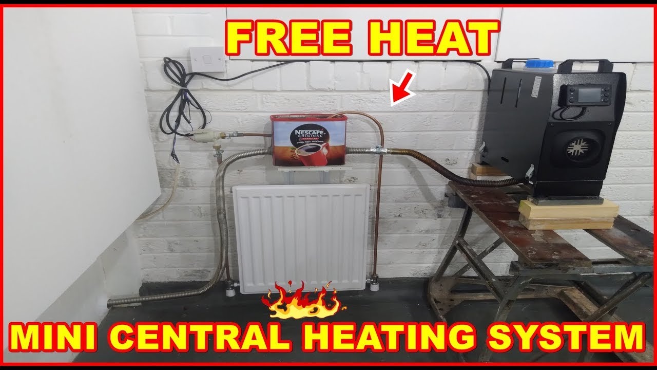 Free Heat from Waste Exhaust Gas Heating Radiator Home Diesel Oil Heater Chinese Mini Central System