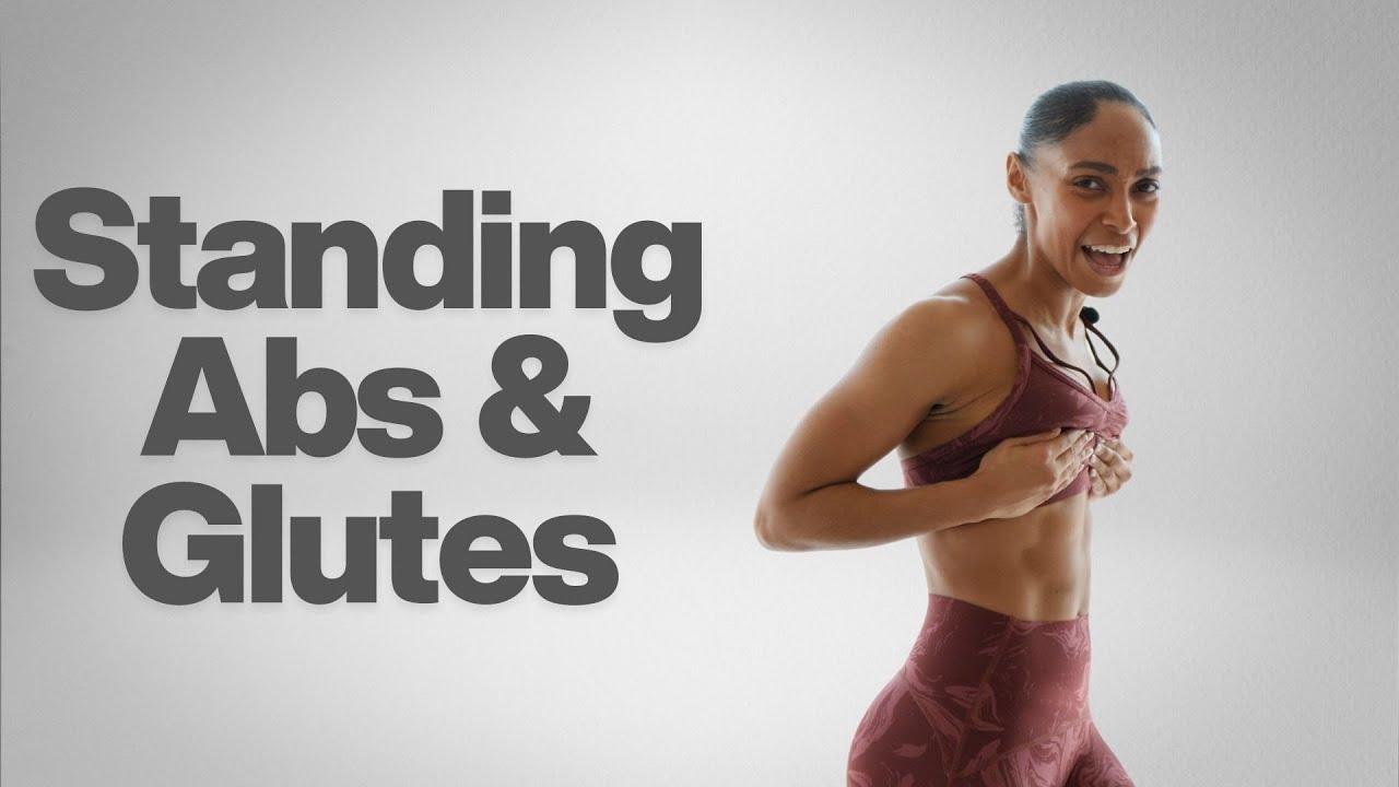 16 Minute Standing Abs and Toned Glutes Combo Workout 🔥