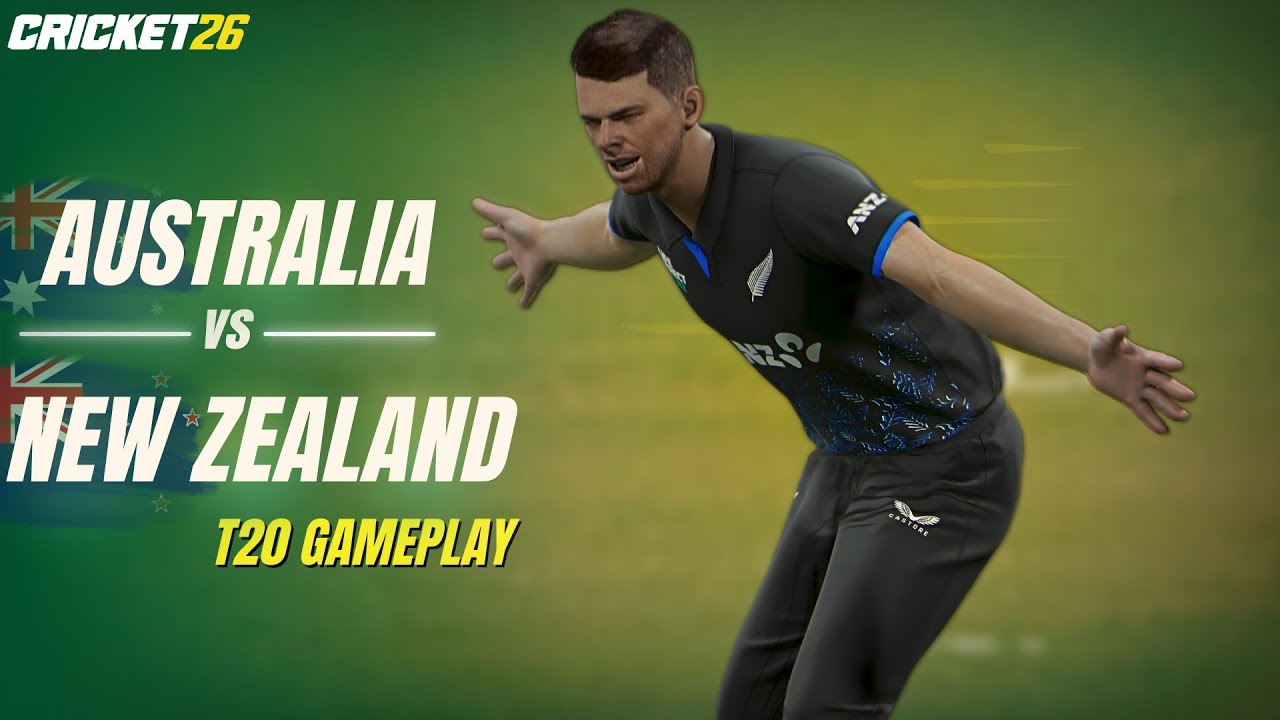 Игровой процесс Cricket 26 после обновления | Новая Зеландия против Австралии