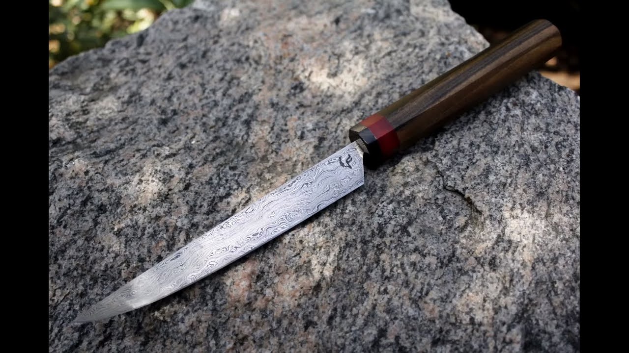 Forging Japanese Style Damascus Steel Knife