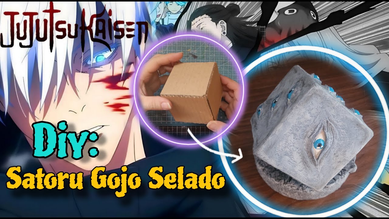 DIY Como fazer o Selo do Satoru Gojo de Jujutsu Kaisen com Materiais Reciclados