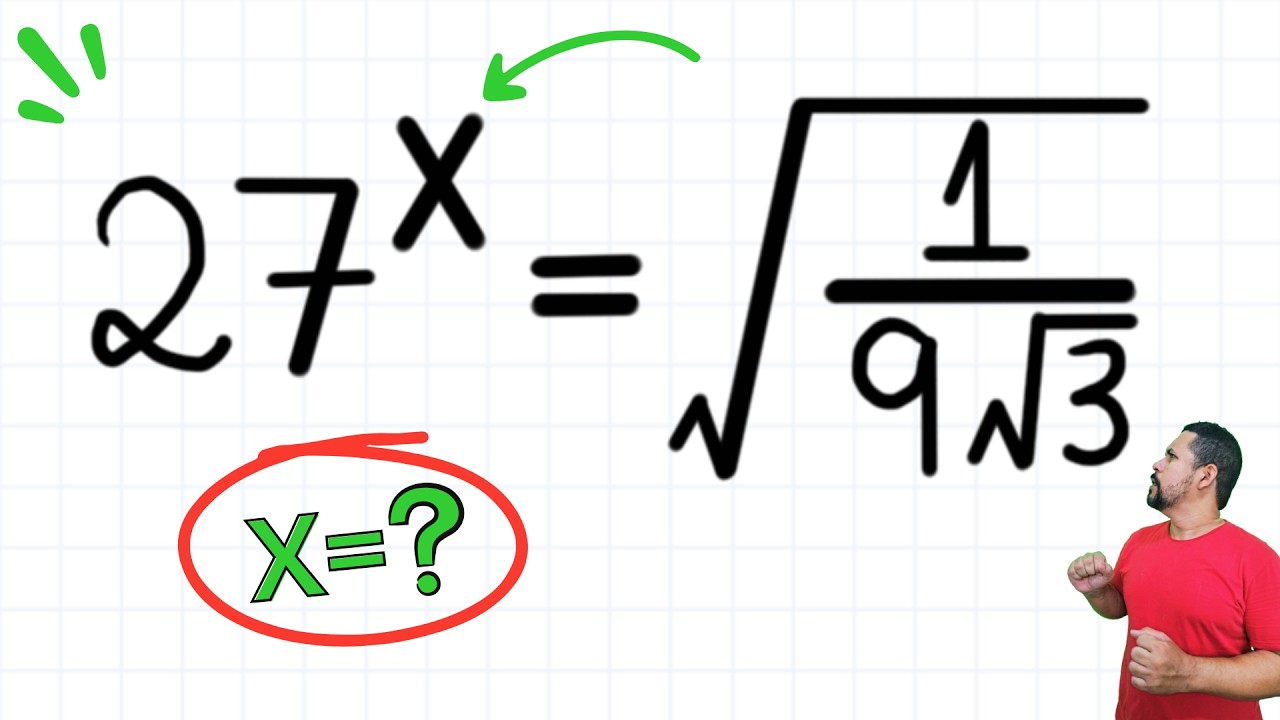 COMO RESOLVER essa Equação Exponencial