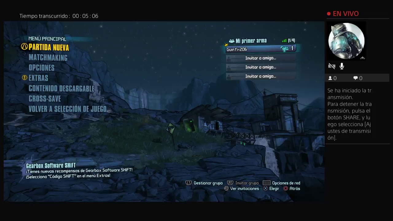 Transmisi&oacute;n de PS4 en vivo de GuinYi-206