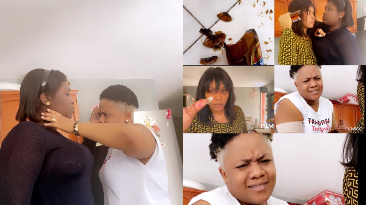 Se tris akoz de Tina ponyèt fanie manke kase (PRANK ) Rosie fout li yon kout boutèy 😭 mkite feprank