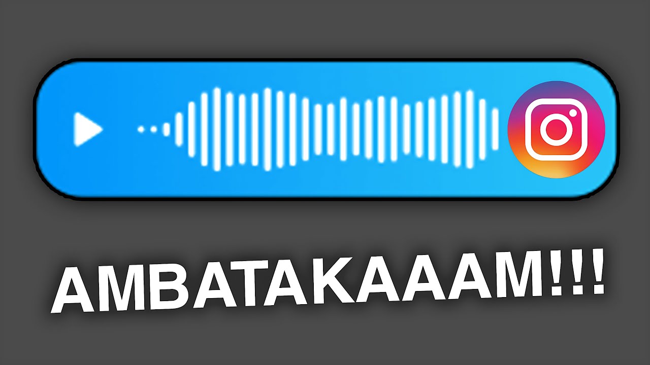 my viewers sent me voice messages on instagram...