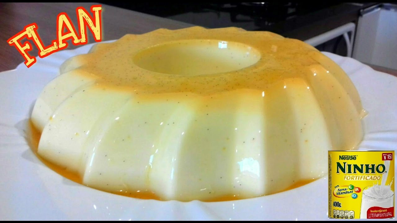 FLAN DE LEITE NINHO COM CALDA DE CARAMELO (Receita do canal COZINHANDO COM NANI) #88 RECEITAS DE PAI