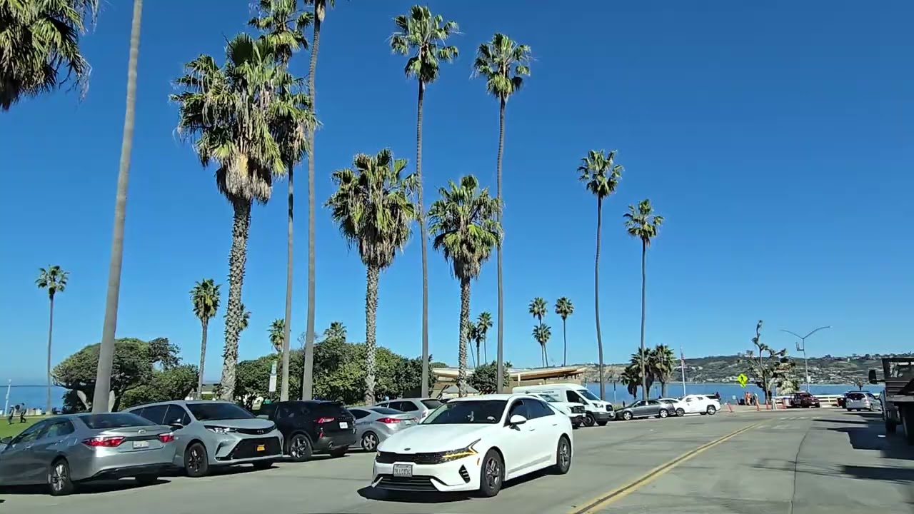 La Jolla, California 🇺🇸 Peaceful Drive by the Ocean