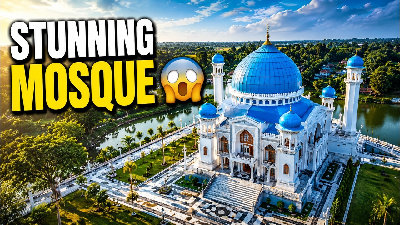 Beautiful Blue Mosque in Bangladesh | Sikdar Bari Jame Mosque