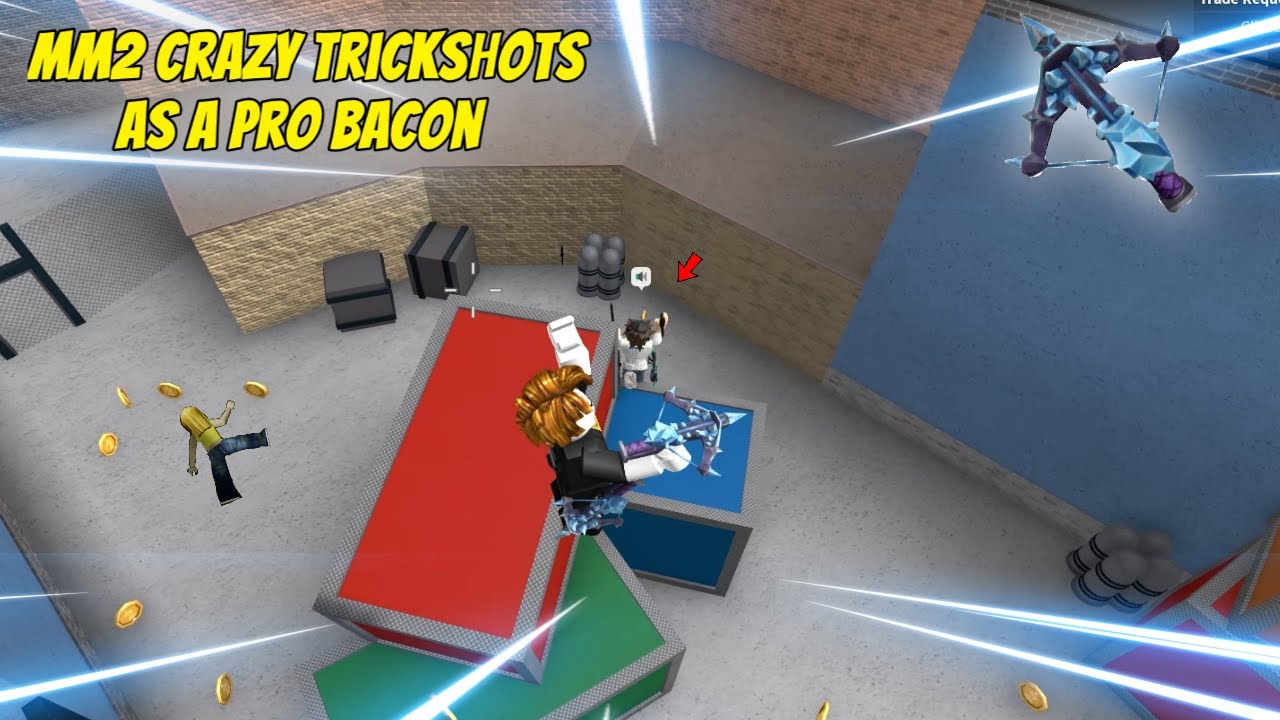 MM2 - INSANE TRICKSHOTS AS A PRO BACON...😈