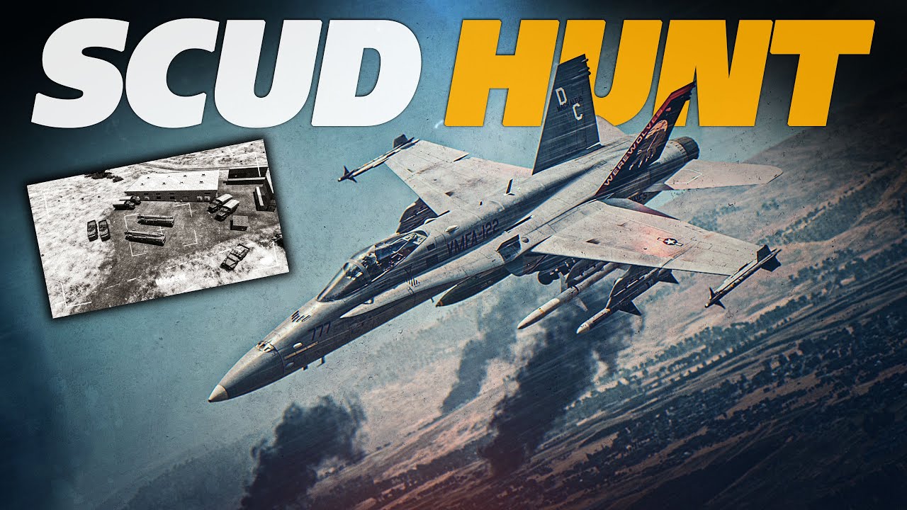 F/A-18C Hornet: операция «Буря в пустыне» | SCUD HUNT | Цифровой боевой симулятор | DCS |