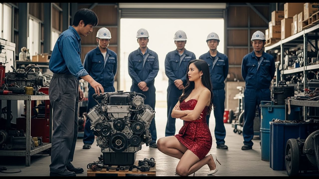 “닥치라고 소리치던 여백만장자… 그러나 청년 정비사가 BMW 불가 엔진을 고치자 그녀는 무릎을 꿇었다”