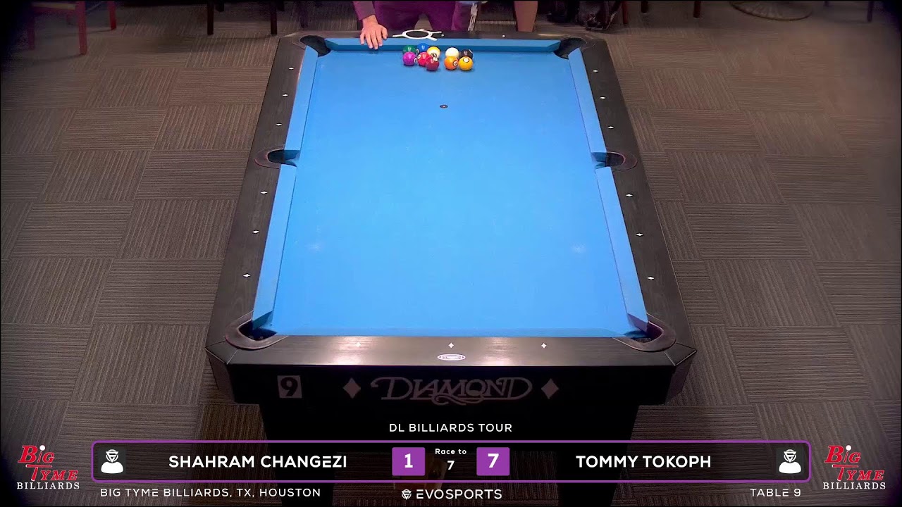 SHAHRAM CHANGEZI vs TOMMY TOKOPH - BIG TYME BILLIARDS - TABLE 9 | EvoSports