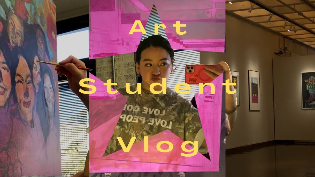 ˗ˏˋ ★Art Student Vlog: painting, starting new projects, and opening the galleries★ ˎˊ˗