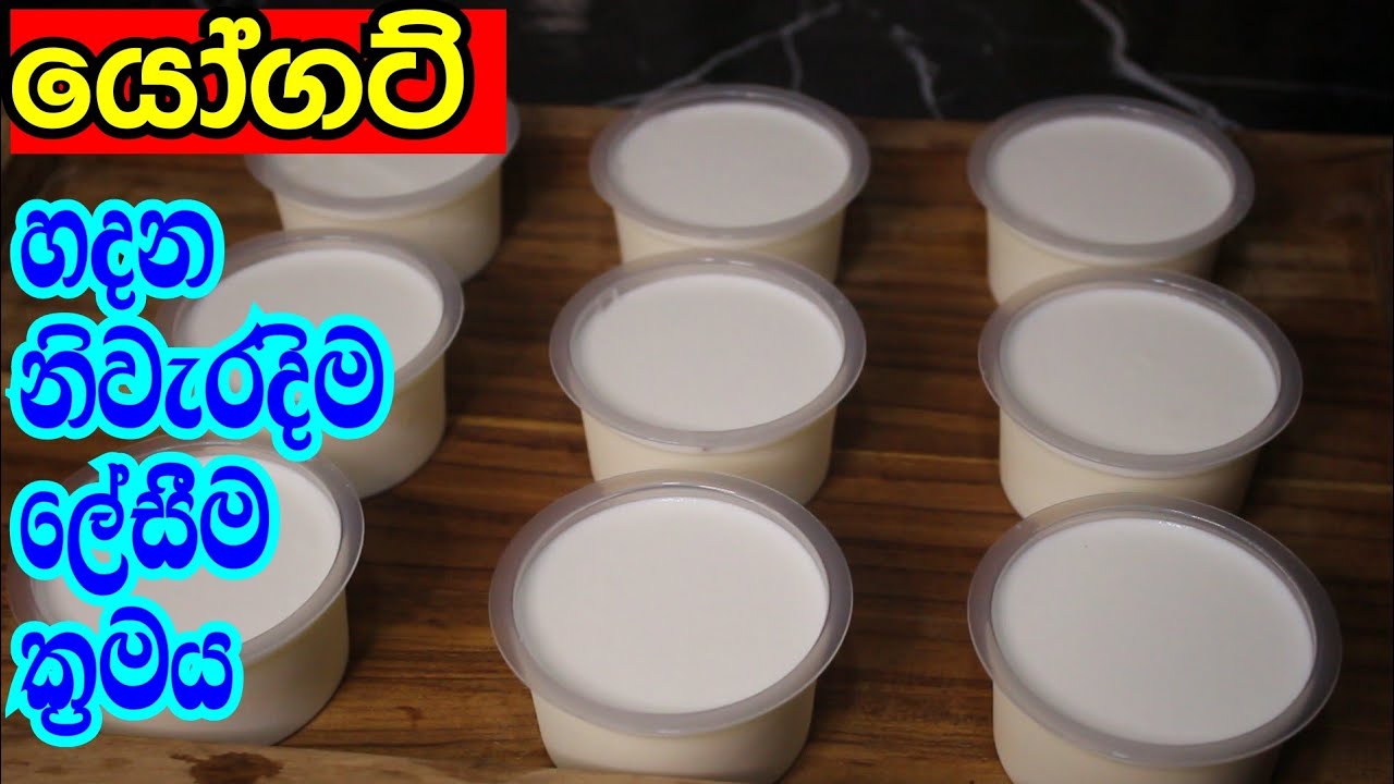 යෝගට් හදන නිවැරදිම ,ලේසීම ක්‍රමය/ yoghurt recipe in sinhala/