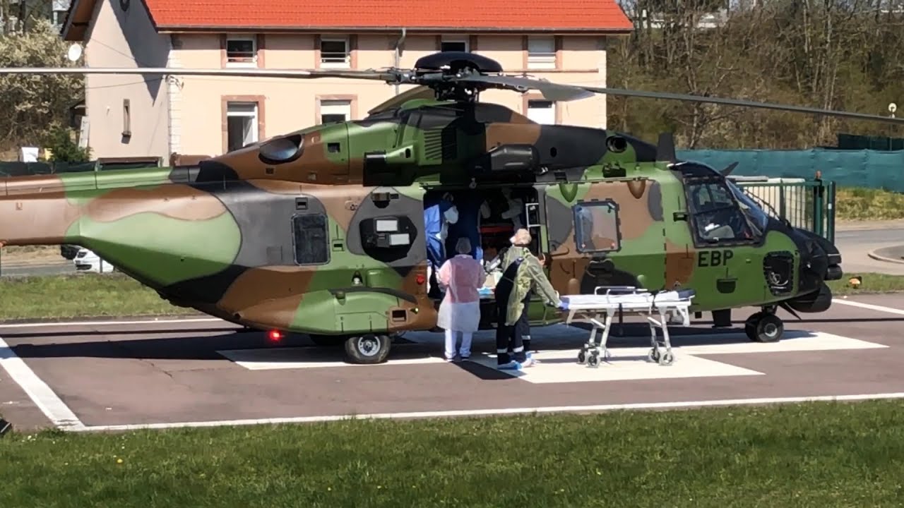 Un hélicoptère pour transférer des patients en Allemagne