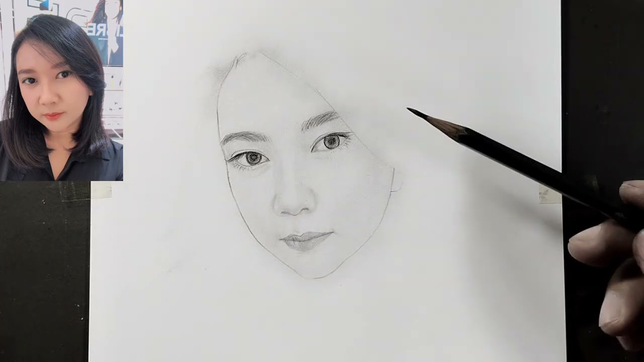 How to draw a simple Portrait - commission drawing
