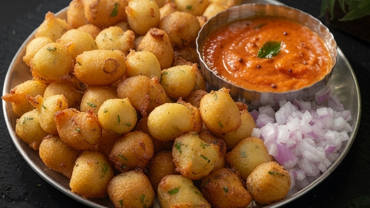 गलती से बच्चों को एक बार खिला दिया, अब रोज़ यही मांगते हैं | Instant Punugulu & Tomato Chutney