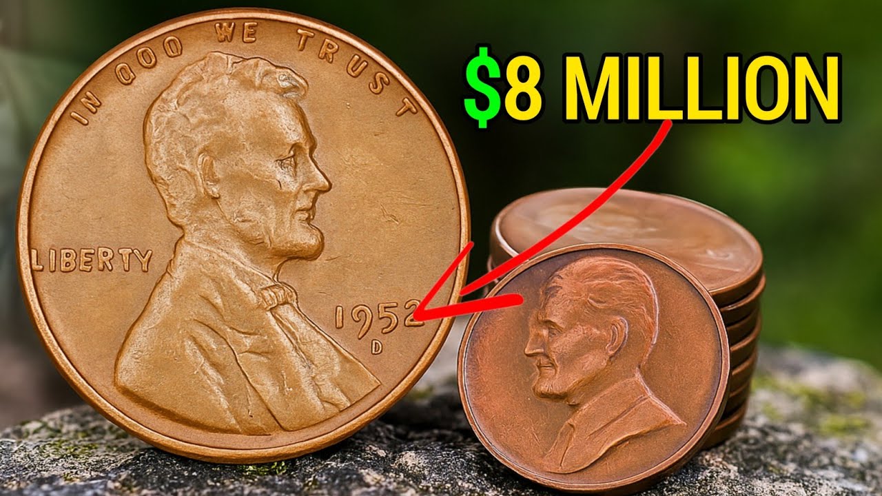 This 1952 D Lincoln Wheat Cent Worth $8 Million? Rare Penny Value Explained! | #coinvalue #usacoin 